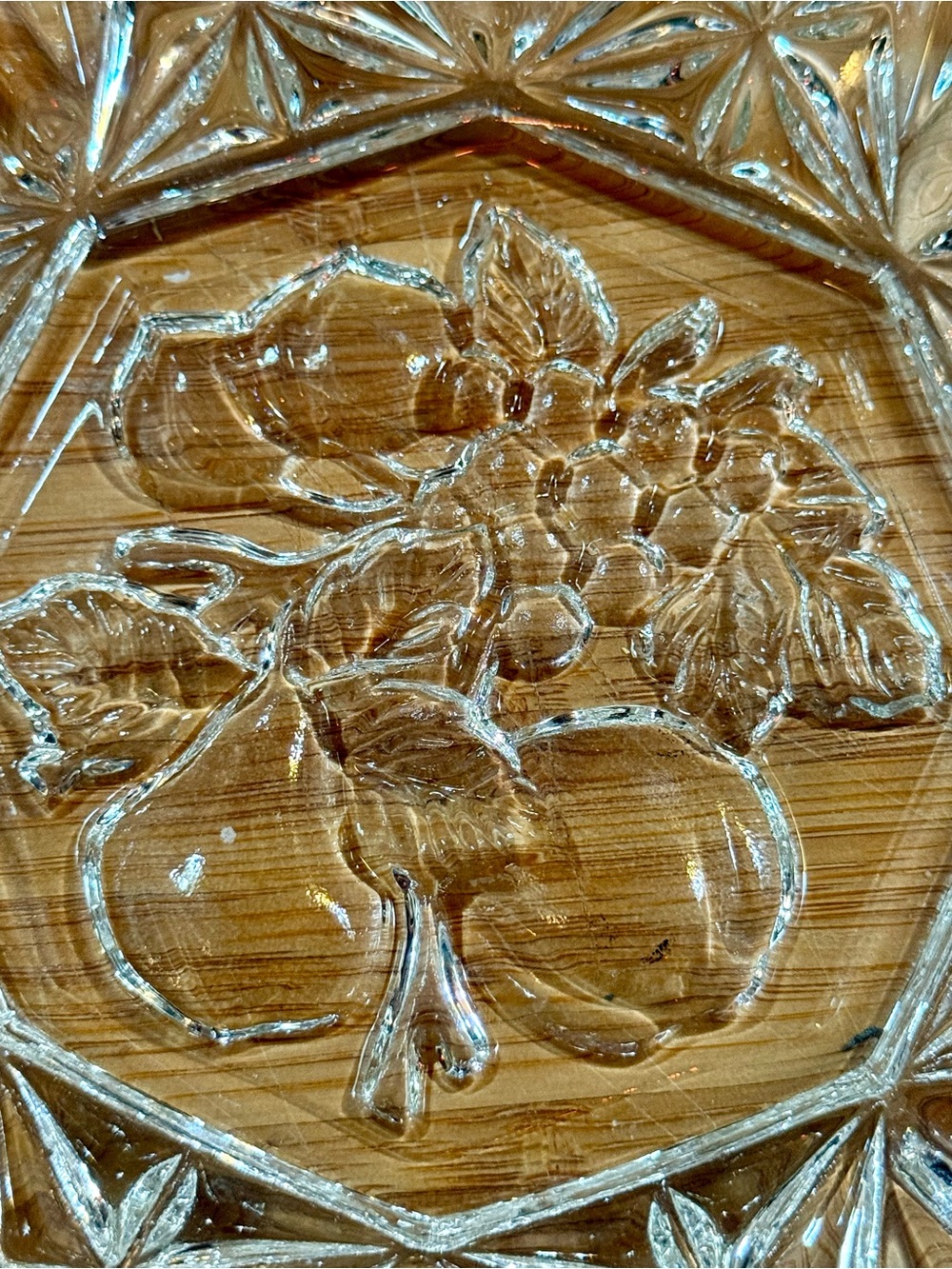 Antique! Vintage Federal Glass Pioneer Clear Candy Dish Ruffled Fruit Bowl 8”